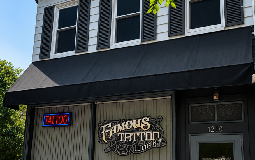 Elijah Geschwindner, owner of Famous Tattoo Works, has purchased the commercial building at 1210 Northampton Street after renting the location for seven years. PHOTO/LEHIGH FINANCIAL GROUP