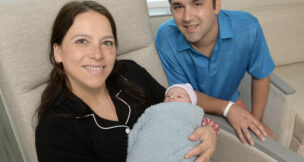 Baby number 6,000 was baby Levi, who was born June 10 at St. Luke’s Allentown Campus. The 5-pound, 15-ounce and 20 ½-inch-long infant is the son Kevin Kelenski and Eliza Oliveri of Orefield. PHOTO/SLUHN