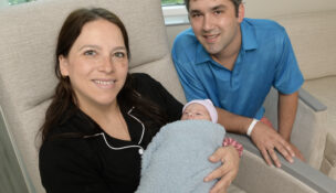 Baby number 6,000 was baby Levi, who was born June 10 at St. Luke’s Allentown Campus. The 5-pound, 15-ounce and 20 ½-inch-long infant is the son Kevin Kelenski and Eliza Oliveri of Orefield. PHOTO/SLUHN