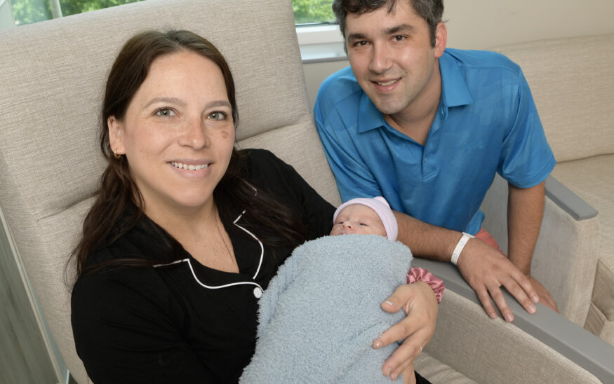 Baby number 6,000 was baby Levi, who was born June 10 at St. Luke’s Allentown Campus. The 5-pound, 15-ounce and 20 ½-inch-long infant is the son Kevin Kelenski and Eliza Oliveri of Orefield. PHOTO/SLUHN
